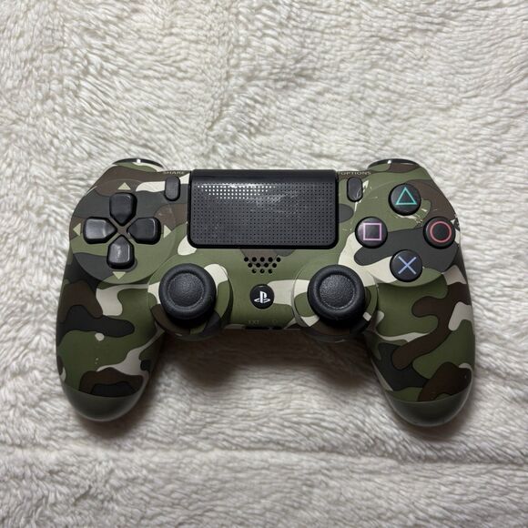 DualShock 4 Wireless Controller for PlayStation 4 - Green Camouflage PS4 - Picture 1 of 6